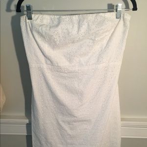 Old Navy Strapless Eyelet Dress